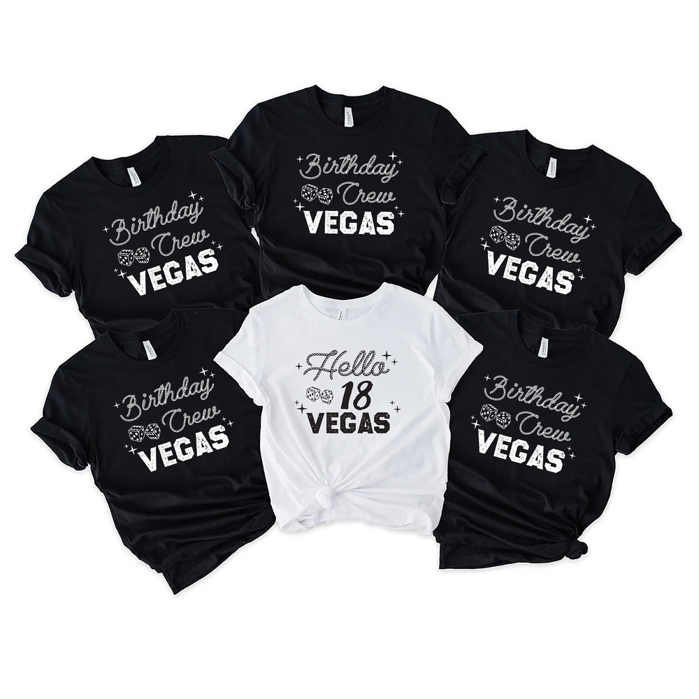 Las Vegas 18th Birthday Shirts, Vegas Birthday, Hello 18th Birthday Girls Trip Group Shirt Birthday Crew Retro Cowgirl - 1.jpg