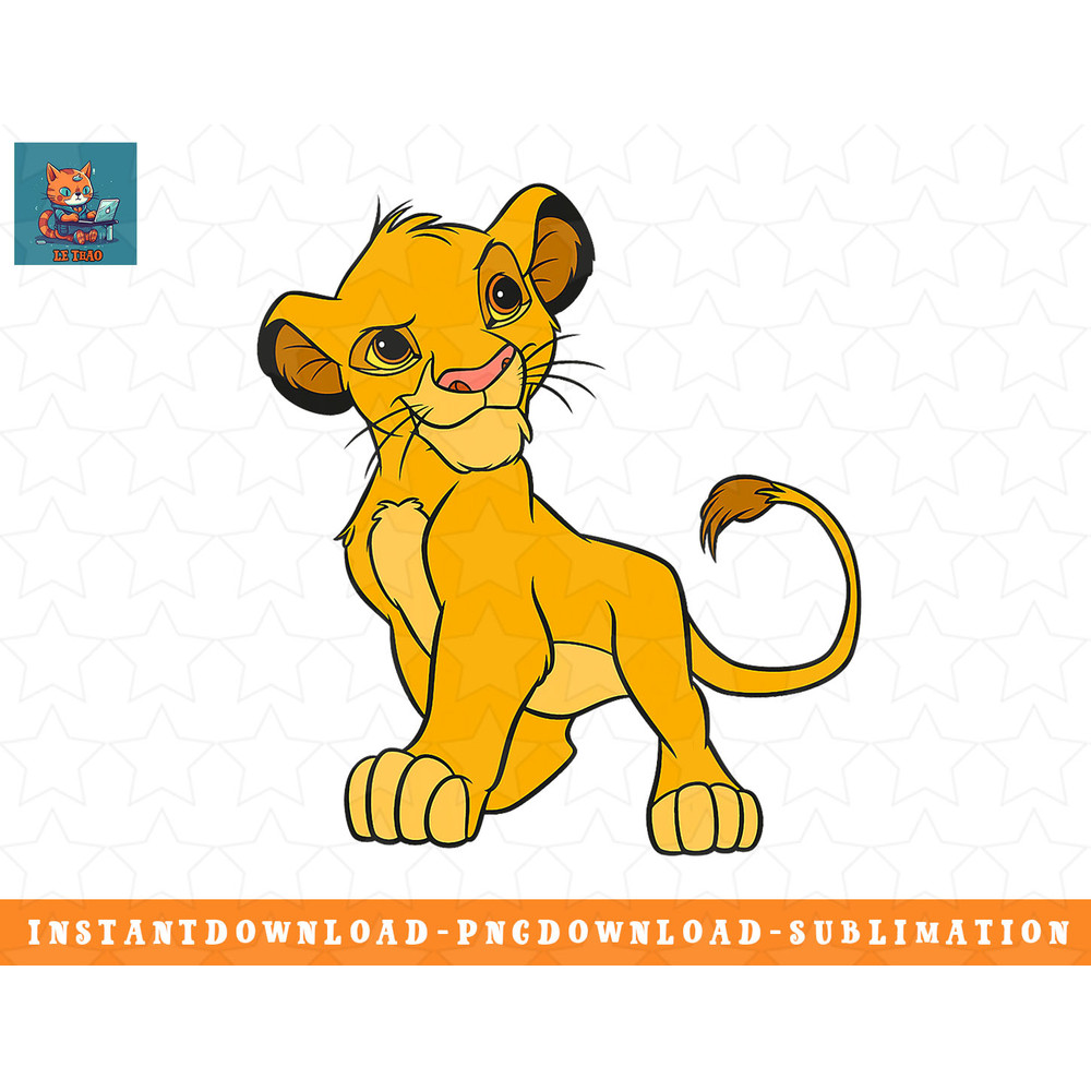 Disney The Lion King Young Simba Walking T-Shirt png, sublimation, digital download.jpg