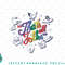 Looney Tunes Thats All Folks Group Faces Rainbow Text V2 png, sublimation, digital download.jpg