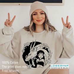 vintage studio ghibli shirt, retro studio anime shirt, ghibli anime, sweatshirt, spir