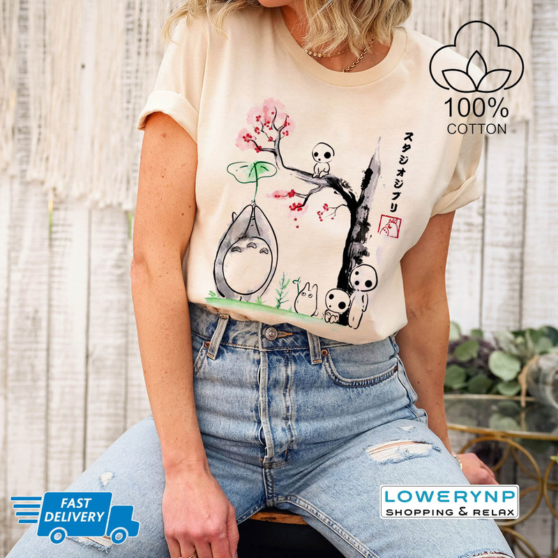 Vintage Studio Ghibli Shirt, Retro Totoro Shirt, Studio Ghibli T-shirt, Spirited Away Shirt, Totoro Sweatshirt, Kikis Anime Sweatshirt - 2.jpg