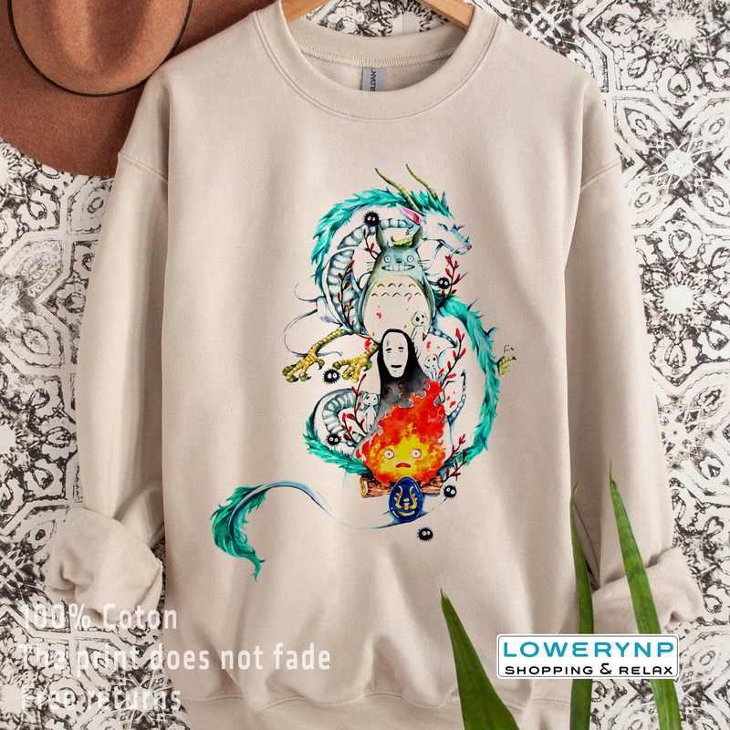 Vintage Studio Ghibli Shirt, Spirited Away Shirt, Studio Ghibli T-shirt, Spirited Away Shirt, Totoro Sweatshirt, Kikis Anime Sweatshirt - 1.jpg