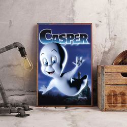 casper poster, movie poster, film poster, wall art, wall decor, prints, home decor, spirited spectral journey poster