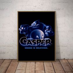 casper poster, movie poster, film poster, wall art, wall decor, prints, home decor, whimsical haunting tales poster