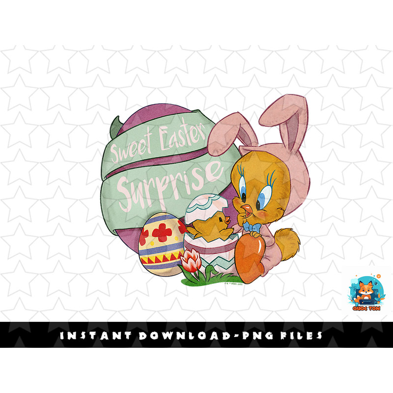 Looney Tunes Tweety Sweet Easter Surprise png, sublimation, digital download.jpg