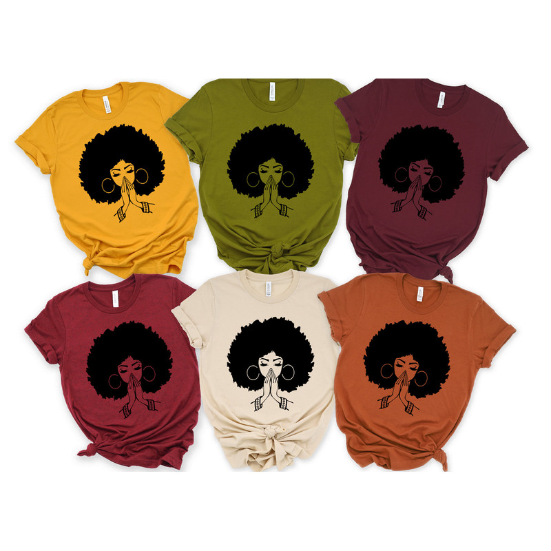 Afro American Praying Shirt, Afro American shirt, Racerback, Sweatshirt, Hoodie - 1.jpg