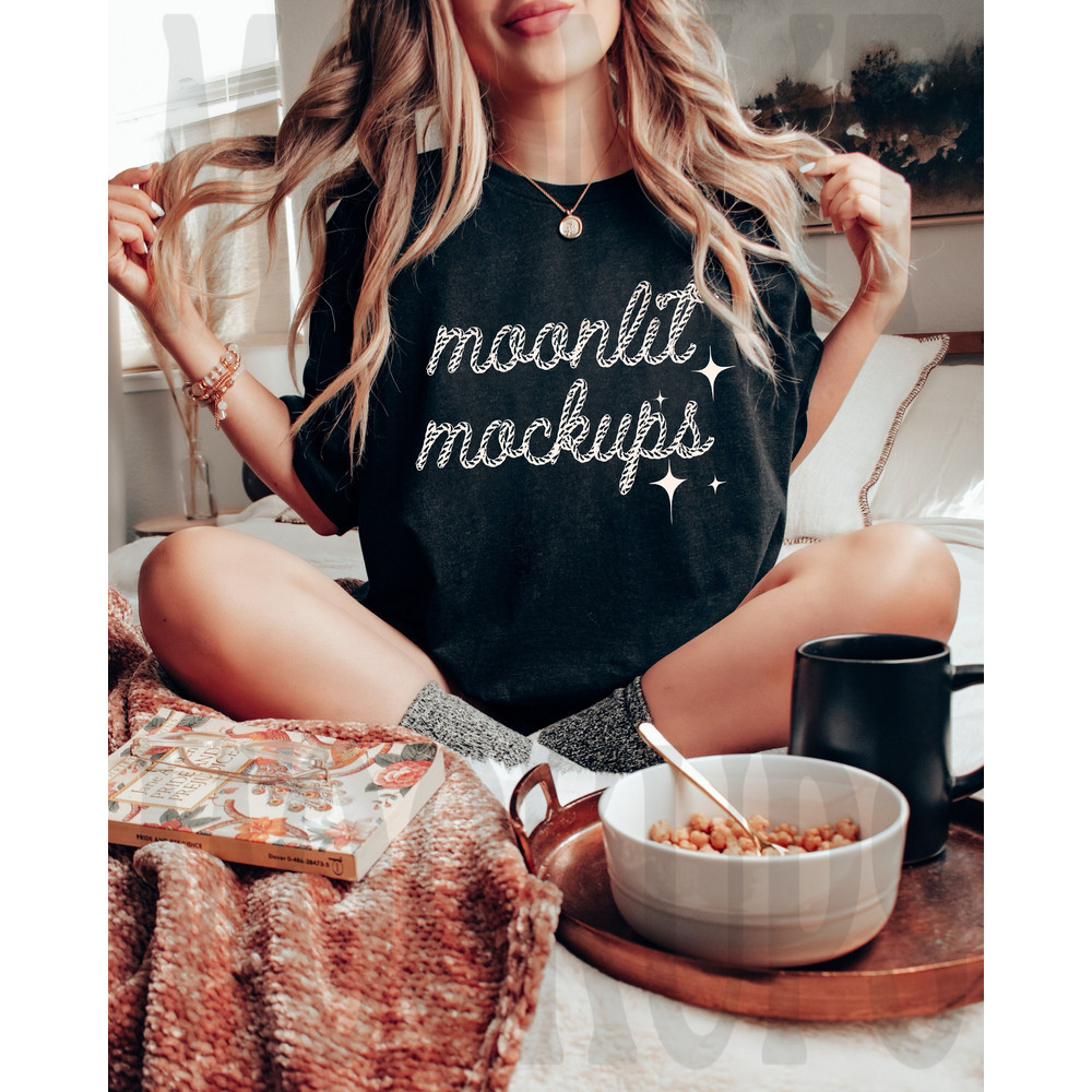 Bella & Canvas 3001 TShirt Mockup - Bella Canvas 3001 Shirt - Black Heather Shirt Mockup - Oversized Mockup - Bella Canvas Mockup - 1.jpg