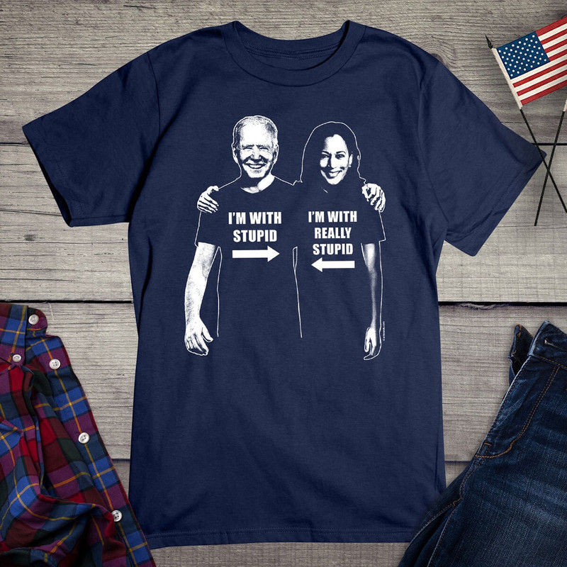 Biden Stupid Political T-shirt, I'm With Stupid Tee, Really Stupid, Politics Shirt, Republican, Arrows, Pointing, Buddies - 5.jpg