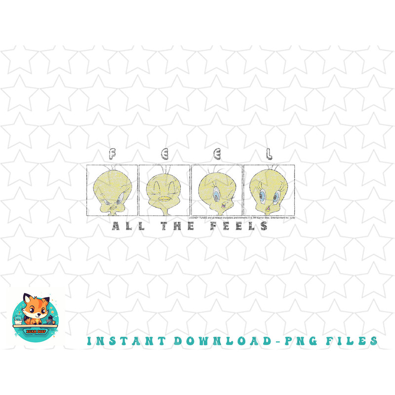 Looney Tunes Tweety Bird All The Feels Box Up png, sublimation, digital download.jpg