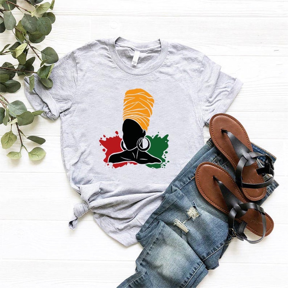 Black Queen TShirt,Gift For Afro Women,Afro American Shirt,Black Women Gift,Afro Woman Shirt,Black History Shirt,Melanin Shirt,Afro Girl - 3.jpg