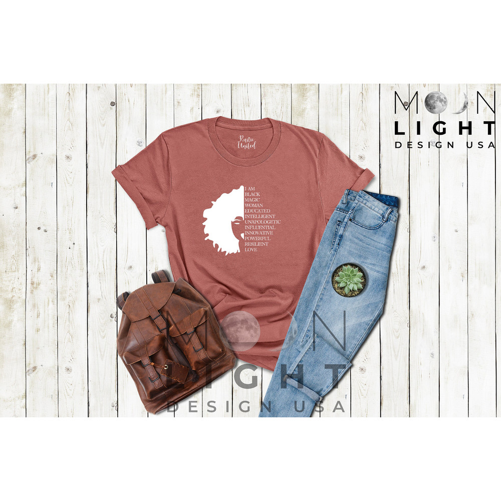 Black Women T-shirt, Afro Woman Shirt, Black Queen Shirt, Black Women Outfit, Women Afrocentric Tee, Black Girl Magic, Juneteenth Shirt - 4.jpg