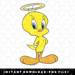 looney tunes tweety the angel poster png, sublimation, digital download