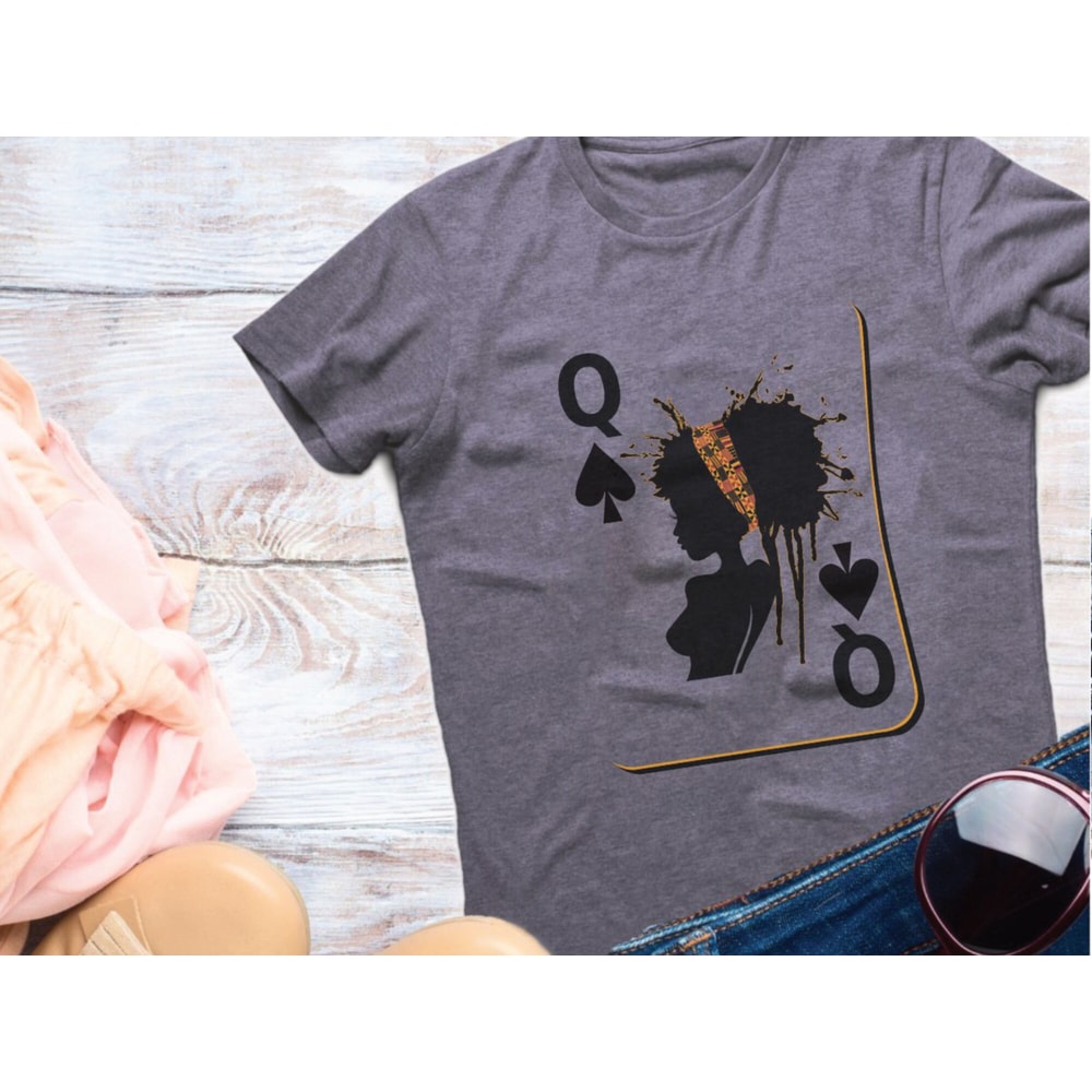 Graphic Tees, Black Girl Shirt, Black Queen, Melanin T-shirt, Black Girl Magic Shirt, Afro art, Mommy and Me, Christmas gifts for her - 3.jpg