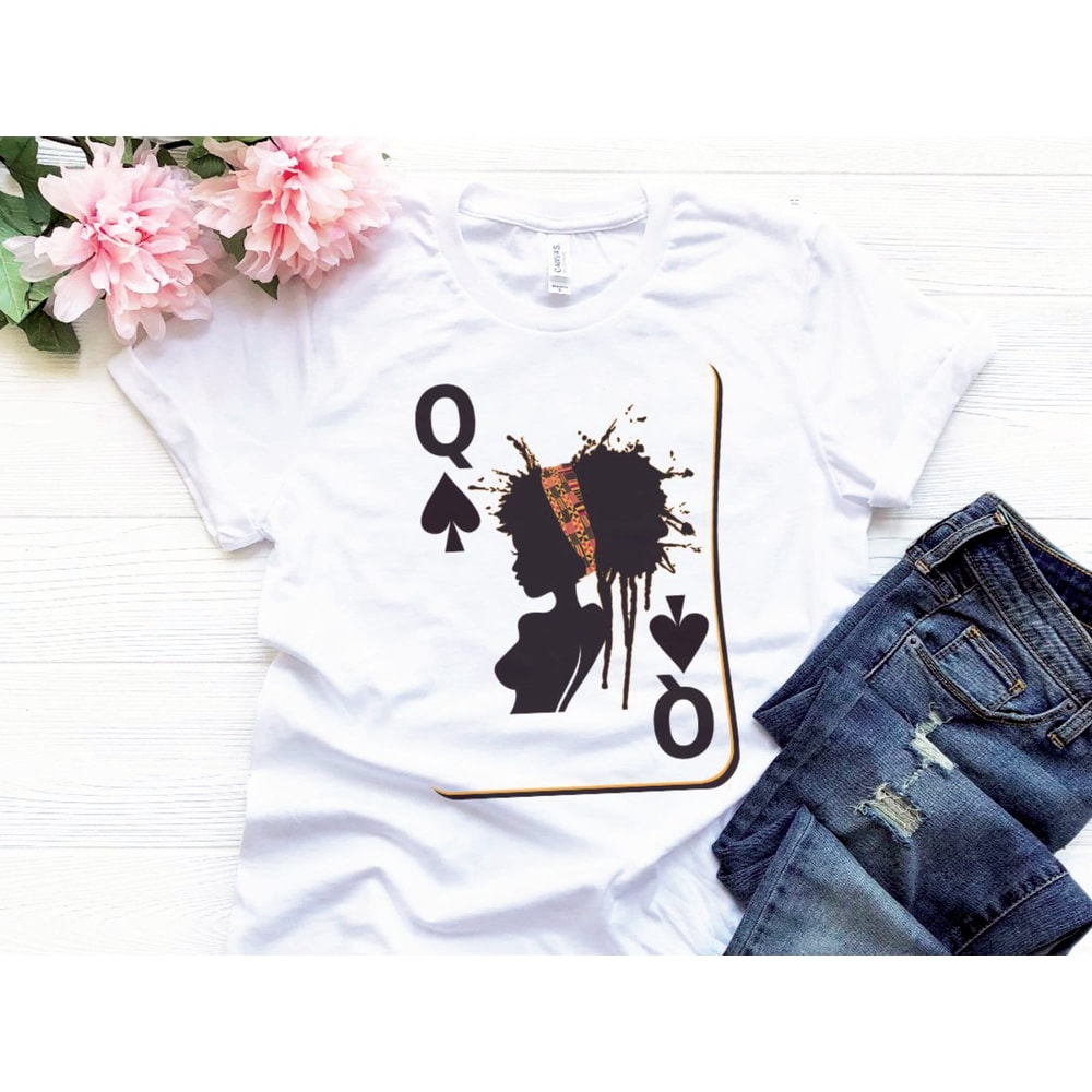 Graphic Tees, Black Girl Shirt, Black Queen, Melanin T-shirt, Black Girl Magic Shirt, Afro art, Mommy and Me, Christmas gifts for her - 5.jpg
