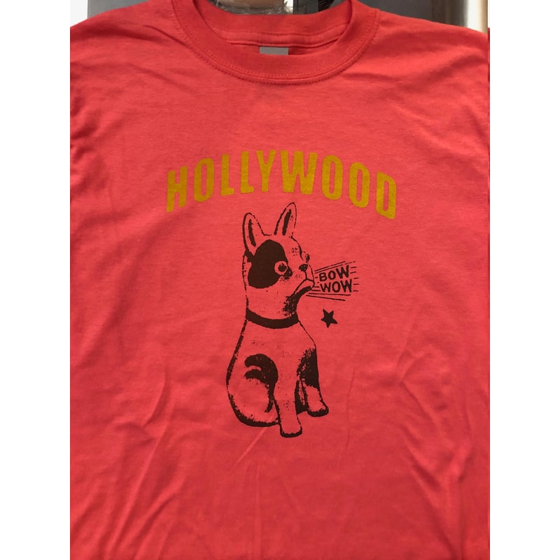 Hollywood California Cute Puppy Dog Screen Printed T Shirt in Men's Women's and Kids Sizes bulldog terrier mutt pug - 7.jpg