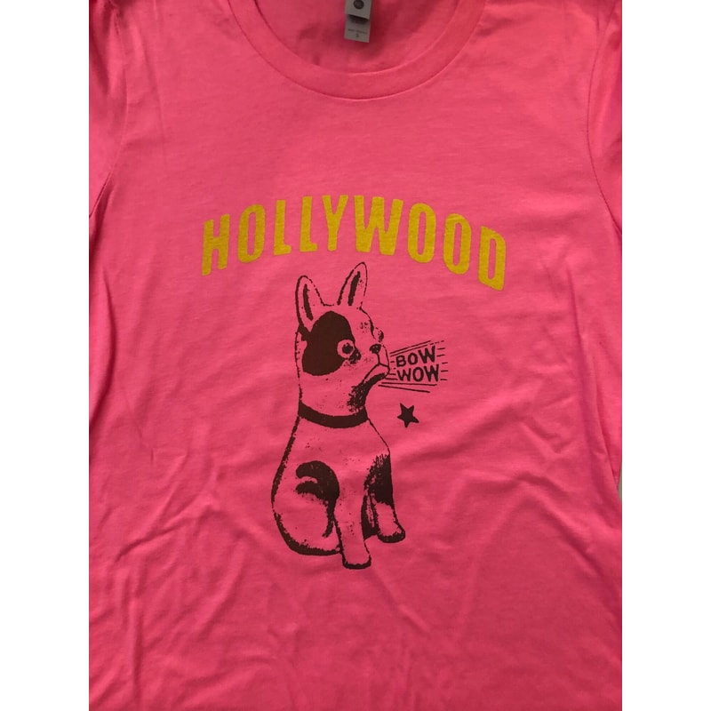 Hollywood California Cute Puppy Dog Screen Printed T Shirt in Men's Women's and Kids Sizes bulldog terrier mutt pug - 9.jpg