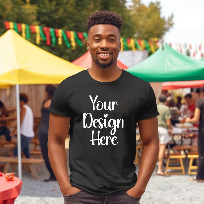 Juneteenth Mockup Bundle, 30 Men, Women, and Kids Tshirt Mockups, Summer Digital Shirt Mockup Bundle, Black, White, and Red Shirt Mockups - 3.jpg