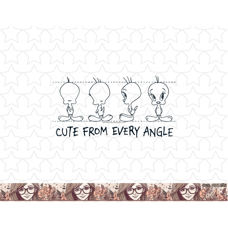 Looney Tunes Tweety Cute From Every Angle png, sublimation, digital download .jpg