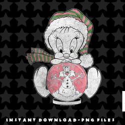 looney tunes tweey globe png, sublimation, digital download