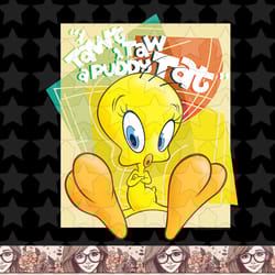 looney tunes tweety tawt i taw png, sublimation, digital download
