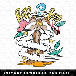 looney tunes wile e. coyote beep beep png, sublimation, digital download