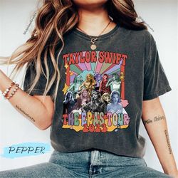 retro taylor the eras tour t-shirt comfort colors the eras tour 2023 midnights shirt taylor swiftie merch midnights albu
