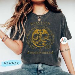 comfort colors fourth wing dragon rider shirt, violet sorrengail, basgiath war college, fly or die shirt, rebecca yarros