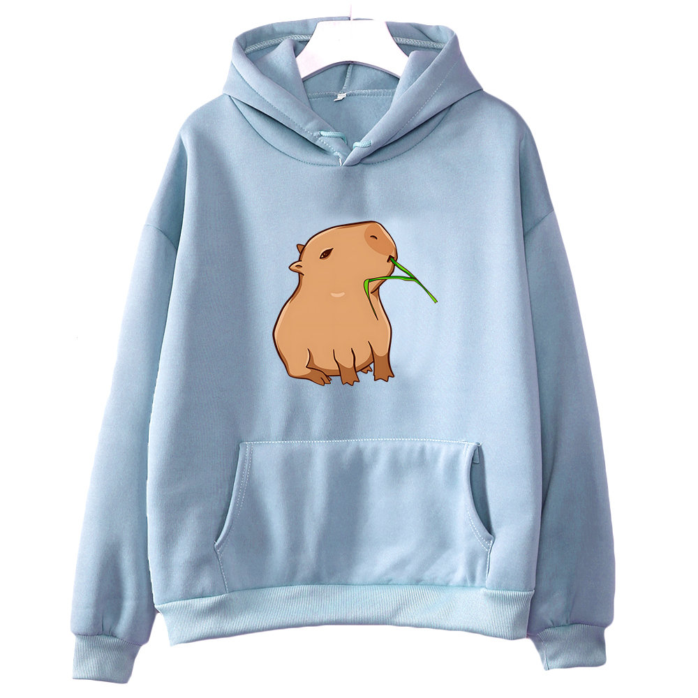 Capybara Hoodie, Cute Capybara Hoodie Print, Capybara Vintage Tee, Capybara Long Sleeve, Pet Lover Gift, Animal Hoodie, Cute Capybara Gift - 2.jpg