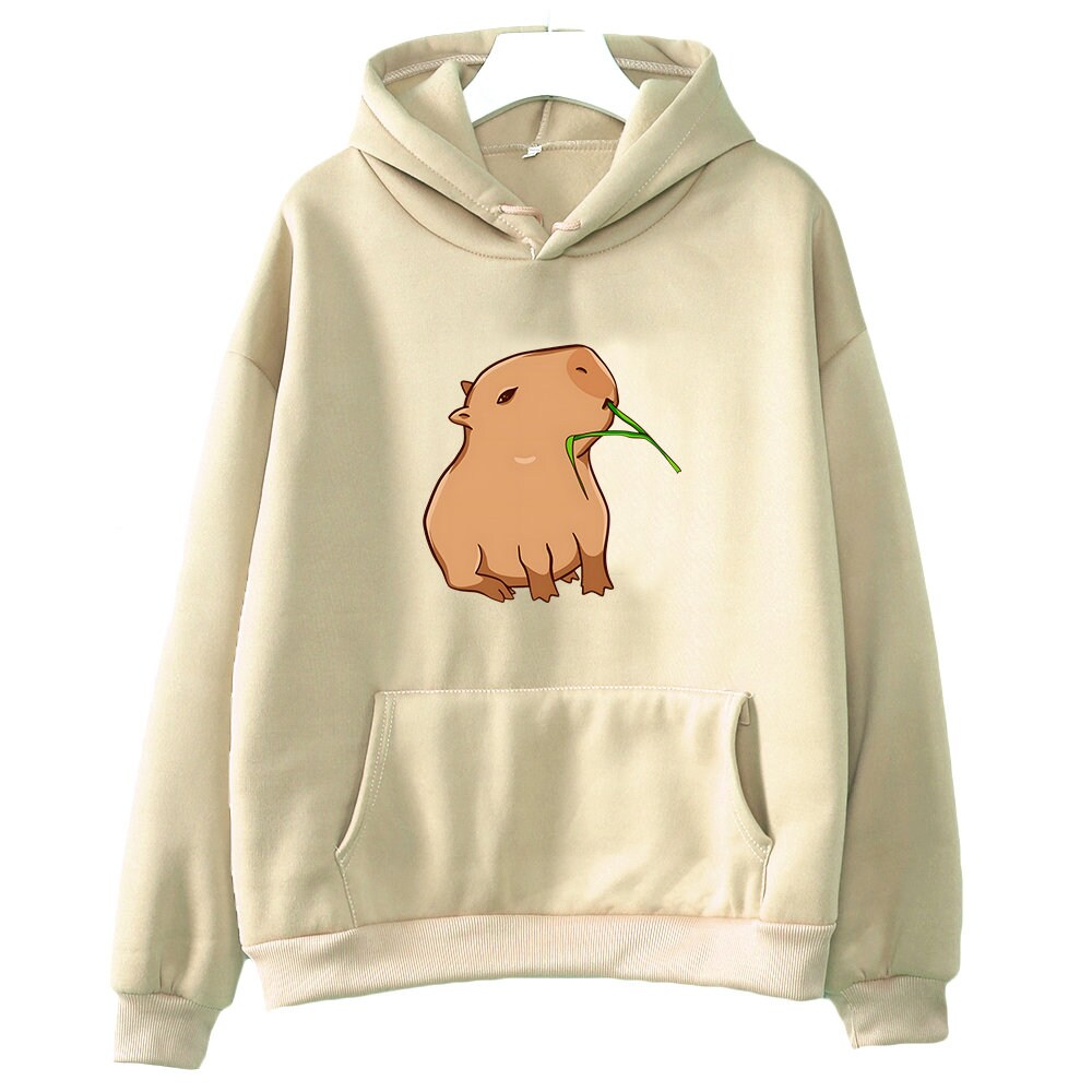 Capybara Hoodie, Cute Capybara Hoodie Print, Capybara Vintage Tee, Capybara Long Sleeve, Pet Lover Gift, Animal Hoodie, Cute Capybara Gift - 3.jpg