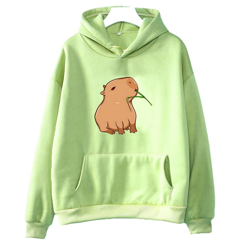 Capybara Hoodie, Cute Capybara Hoodie Print, Capybara Vintage Tee, Capybara Long Sleeve, Pet Lover Gift, Animal Hoodie, Cute Capybara Gift - 4.jpg