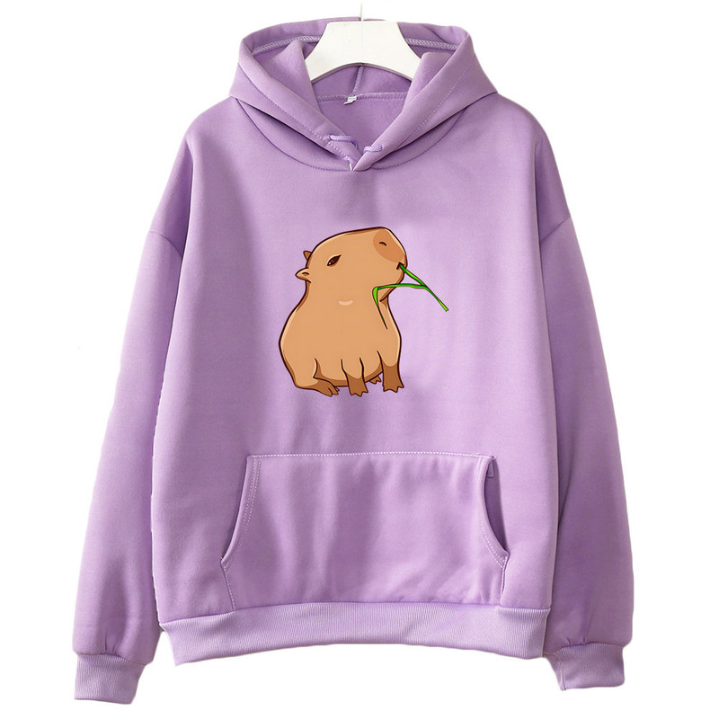 Capybara Hoodie, Cute Capybara Hoodie Print, Capybara Vintage Tee, Capybara Long Sleeve, Pet Lover Gift, Animal Hoodie, Cute Capybara Gift - 5.jpg