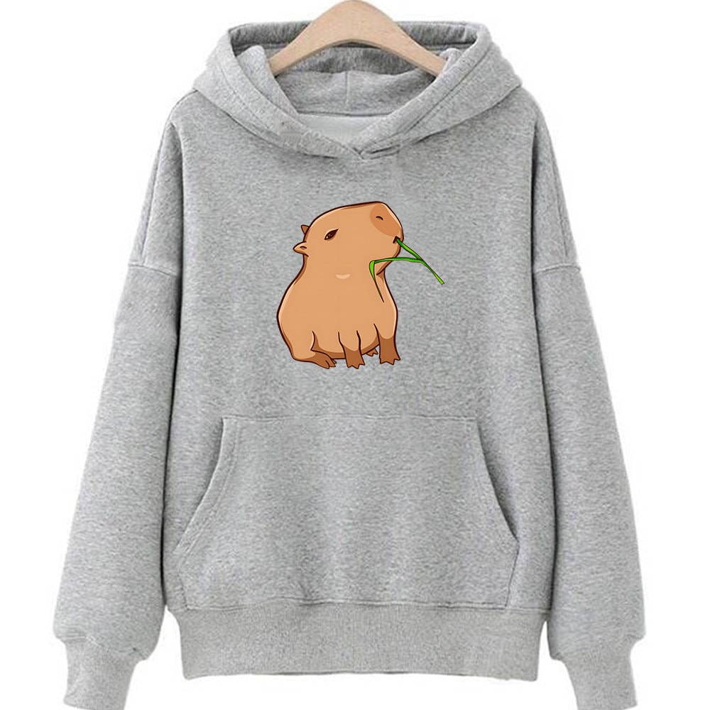 Capybara Hoodie, Cute Capybara Hoodie Print, Capybara Vintage Tee, Capybara Long Sleeve, Pet Lover Gift, Animal Hoodie, Cute Capybara Gift - 7.jpg