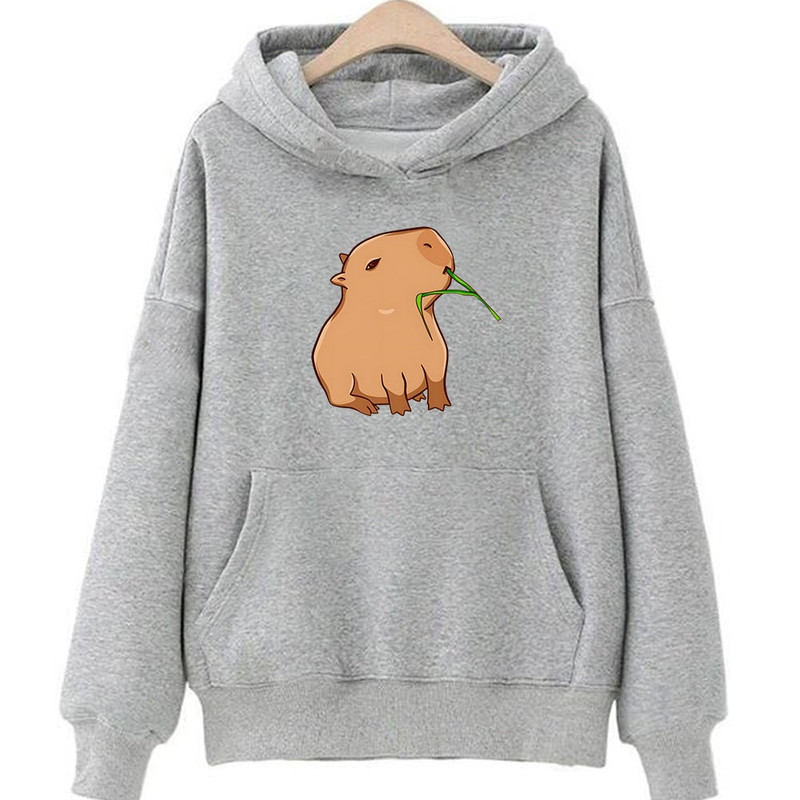 Capybara Hoodie, Cute Capybara Hoodie Print, Capybara Vintage Tee, Capybara Long Sleeve, Pet Lover Gift, Animal Hoodie, Cute Capybara Gift - 7.jpg