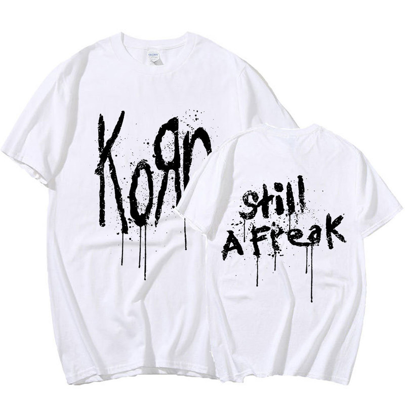 Korn Music Concert Rock Band WORLD TOUR T-Shirt Vintage Metal Gothic Oversized Tee - Unisex Streetwear Short Sleeve Fashion Statement - 4.jpg