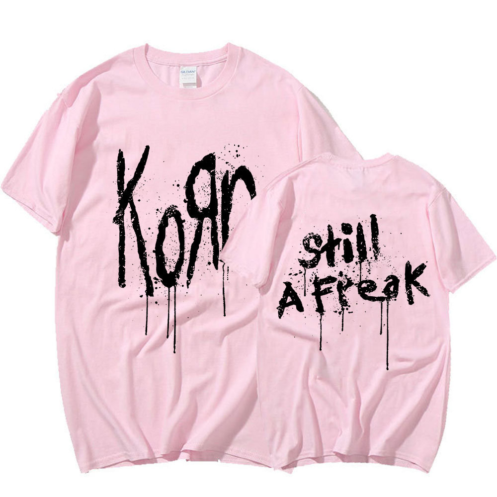 Korn Music Concert Rock Band WORLD TOUR T-Shirt Vintage Metal Gothic Oversized Tee - Unisex Streetwear Short Sleeve Fashion Statement - 5.jpg