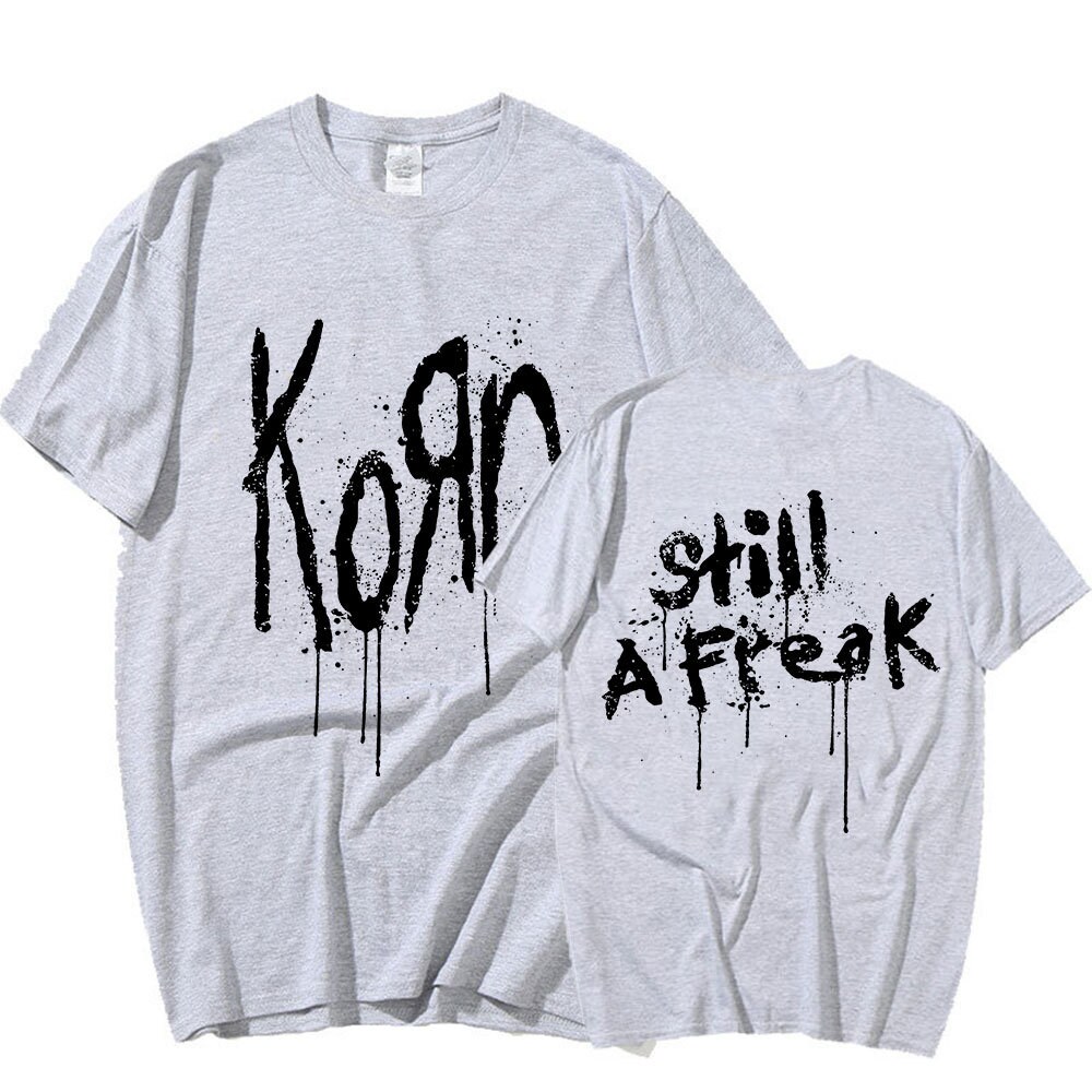 Korn Music Concert Rock Band WORLD TOUR T-Shirt Vintage Metal Gothic Oversized Tee - Unisex Streetwear Short Sleeve Fashion Statement - 6.jpg