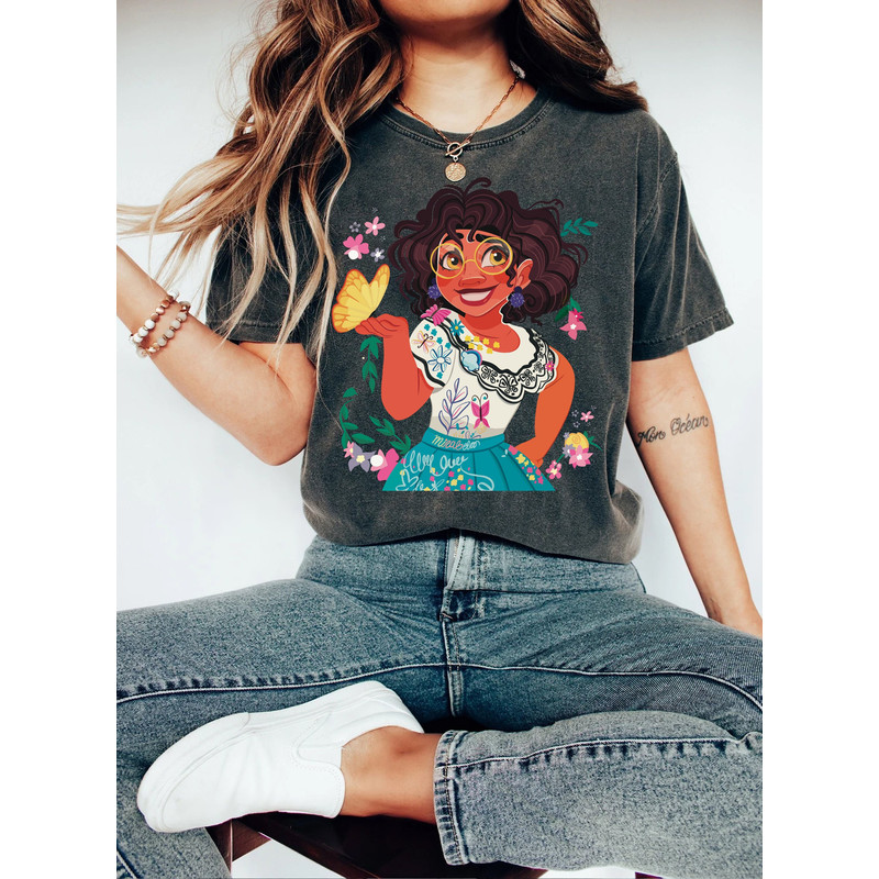 Disney Encanto Comfort Color Shirt, Retro Disney Madrigal Matching Family T-Shirt, Mirabel madrigal & Luisa Madrigal, Encanto Birthday Party - 1.jpg