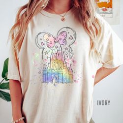 disney minnie castle comfort colors shirt, disney wa