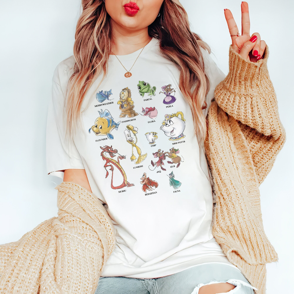 Disney Pixar Movie All Characters Comfort Color Shirt, Disney Pixar Movie T-Shirt, Disneyland Family Trip 2023 Shirt, Magic Kingdom Tee - 5.jpg