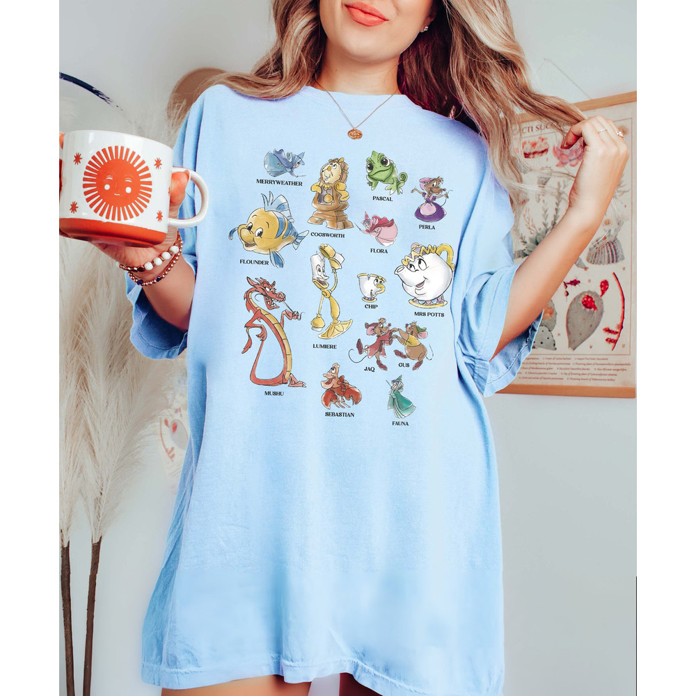 Disney Pixar Movie All Characters Comfort Color Shirt, Disney Pixar Movie T-Shirt, Disneyland Family Trip 2023 Shirt, Magic Kingdom Tee - 6.jpg