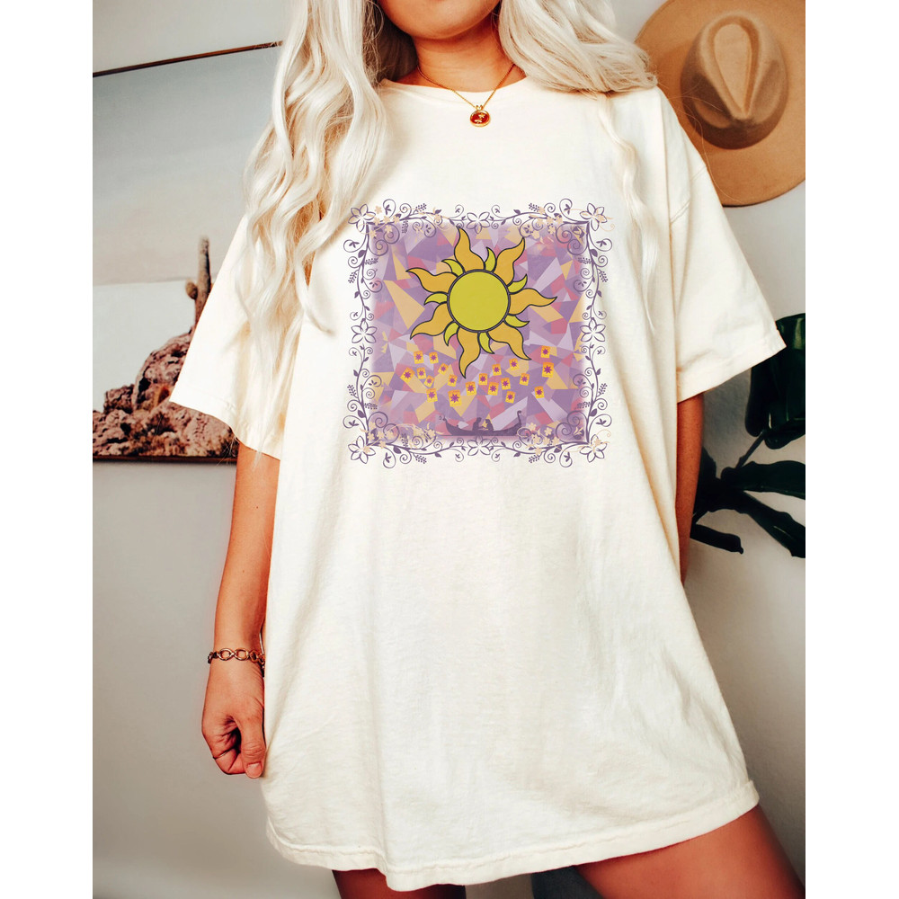 Disney Retro Tangled Rapunzel Lost Princess Lantern Co Comfort Color Shirt, Rapunzel Flynn Rider, Disney Princess Tee, Disneyland Trip Girl - 2.jpg