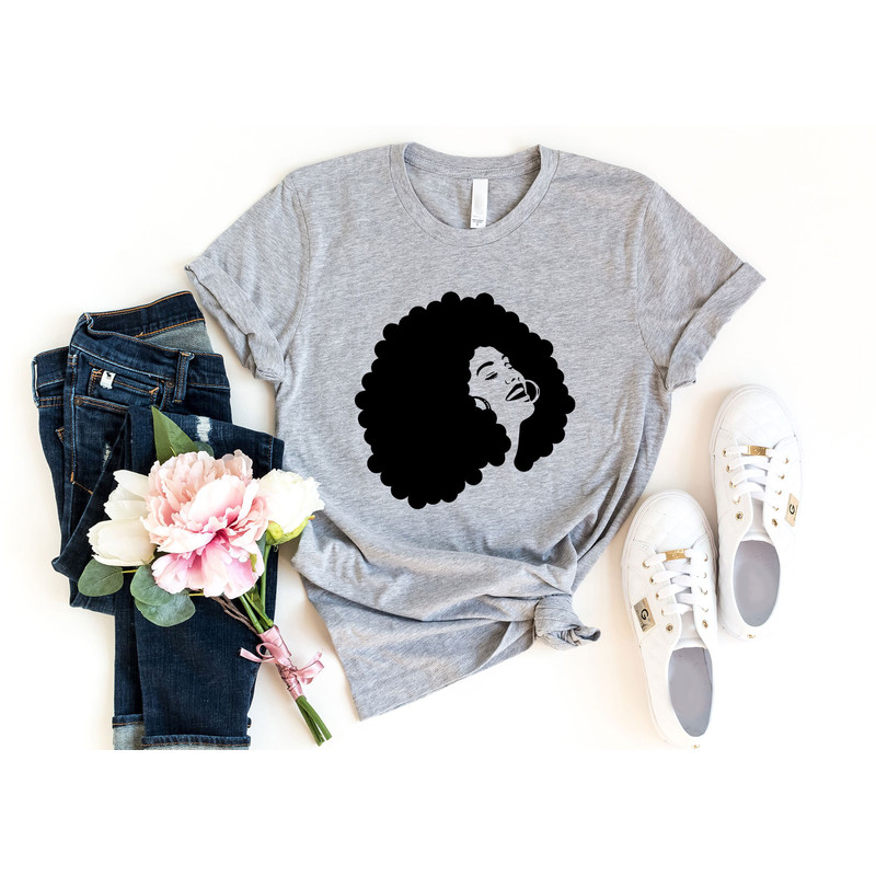 Afro Women Shirt - Black Women Shirt - Afro American Women Shirt - Gift For Her - Black Girl Magic Shirt - Cool Women Shirt - 3.jpg