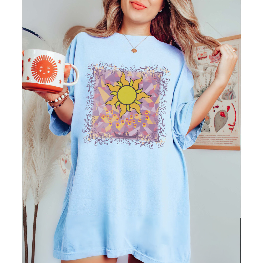 Disney Retro Tangled Rapunzel Lost Princess Lantern Co Comfort Color Shirt, Rapunzel Flynn Rider, Disney Princess Tee, Disneyland Trip Girl - 5.jpg