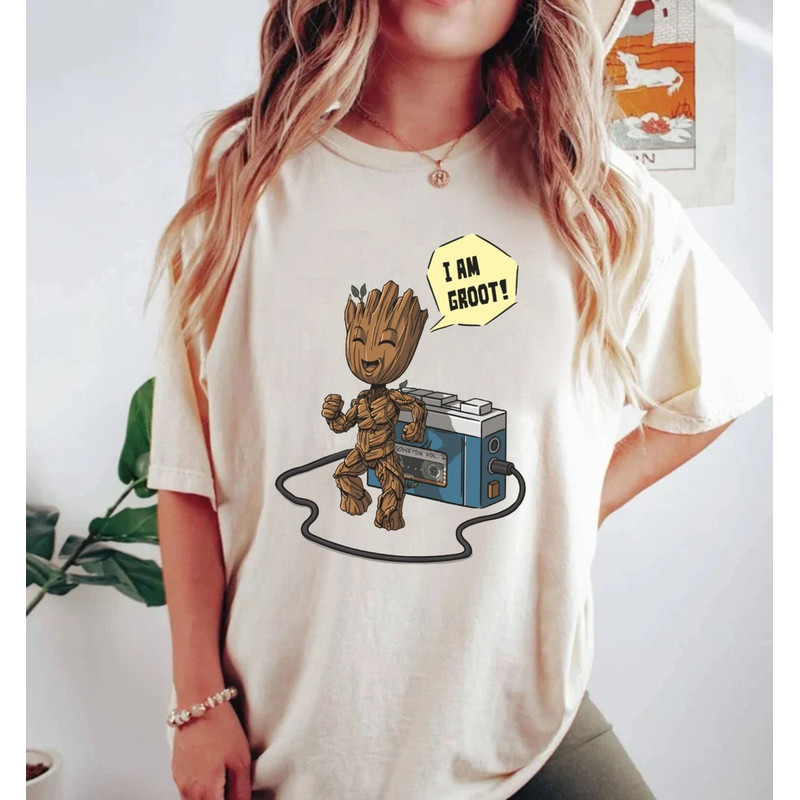 Baby Groot Comfort Colors® Shirt, I Am Groot Shirt, Marvel Guardians Of The Galaxy Groot Shirt, Disneyworld Shirt, Disney Family Trip Shirt - 1.jpg