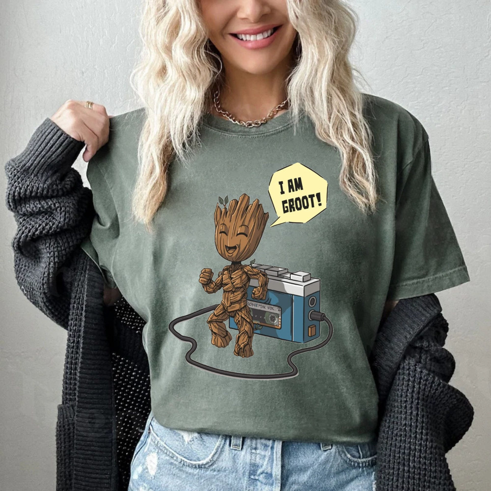 Baby Groot Comfort Colors® Shirt, I Am Groot Shirt, Marvel Guardians Of The Galaxy Groot Shirt, Disneyworld Shirt, Disney Family Trip Shirt - 2.jpg