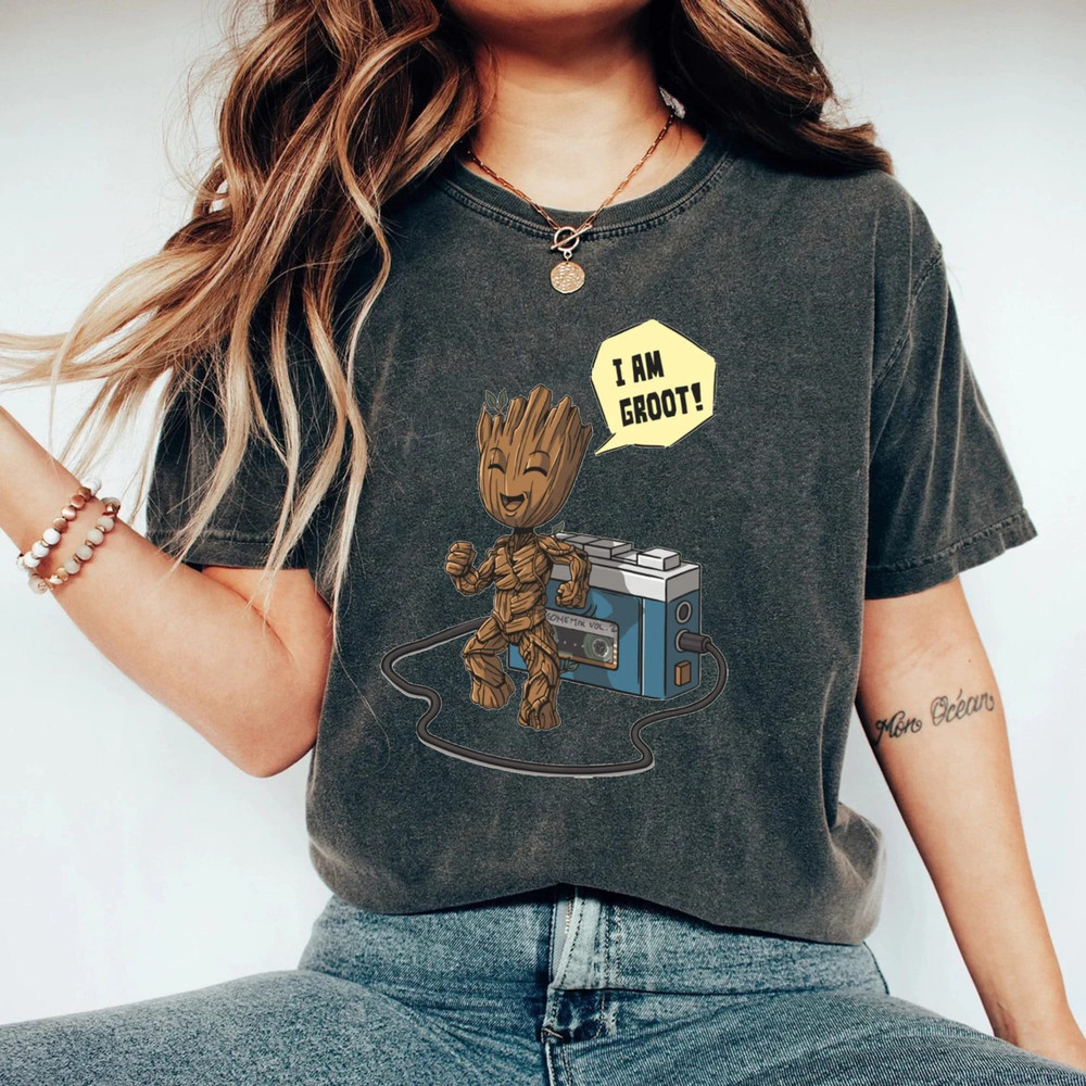 Baby Groot Comfort Colors® Shirt, I Am Groot Shirt, Marvel Guardians Of The Galaxy Groot Shirt, Disneyworld Shirt, Disney Family Trip Shirt - 4.jpg