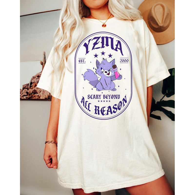 Disney Yzma Cat With Potion Comfort Color Shirt, Retro Villain Emperor’s New Groove Kuzco T-shirt, Magic Kingdom Tee, Family Birthday Gift - 1.jpg