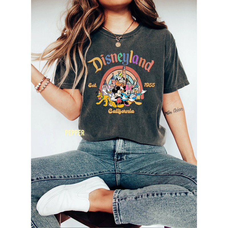 Disneyland Est 1955 California Comfort Colors Shirt, Vintage Disneyland Shirt, Disneyland 1955 Shirt, Retro Disney Shirt, Retro Disney Shirt - 1.jpg