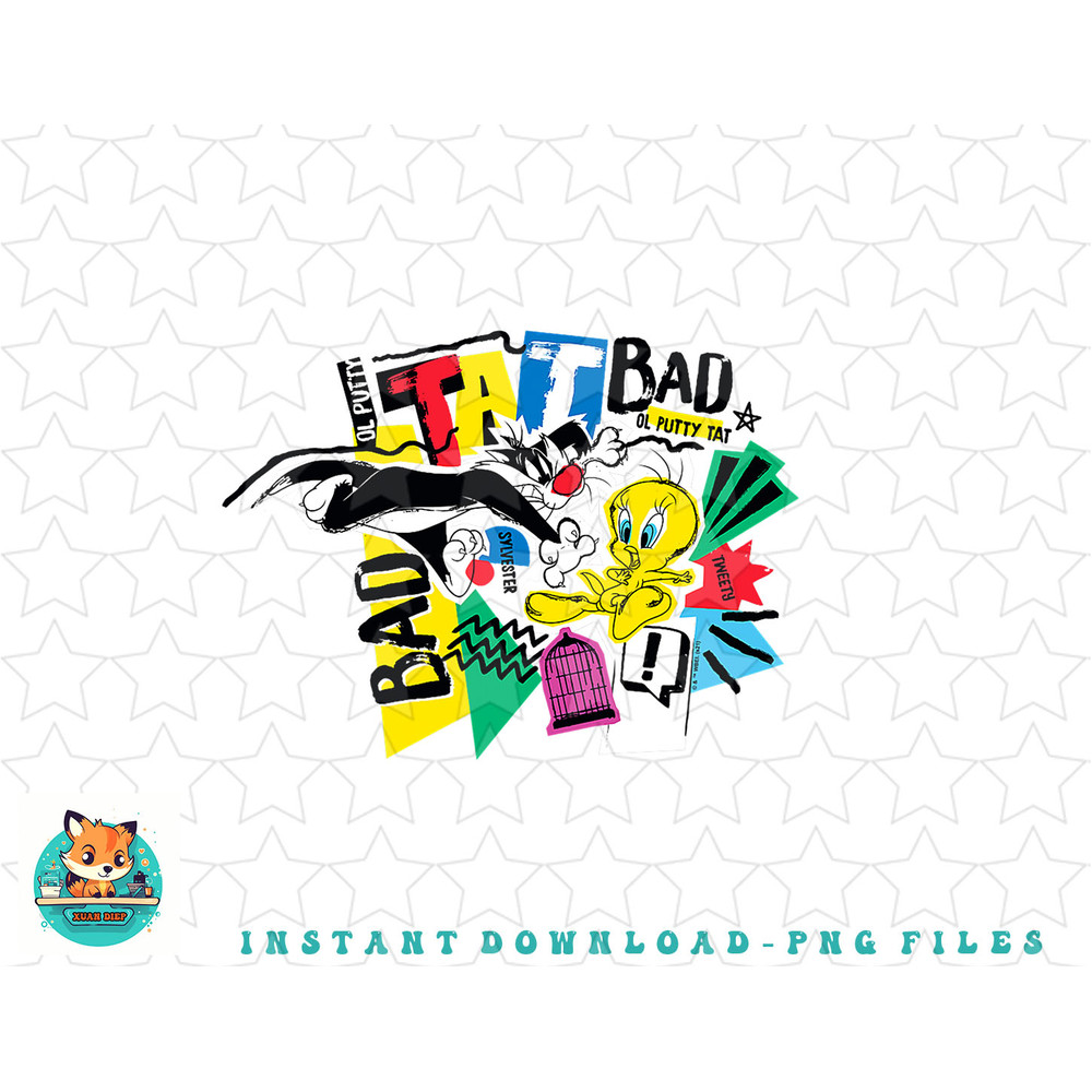 Looney Tunes Tweety Slyvester Chase is On png, sublimation, digital download.jpg