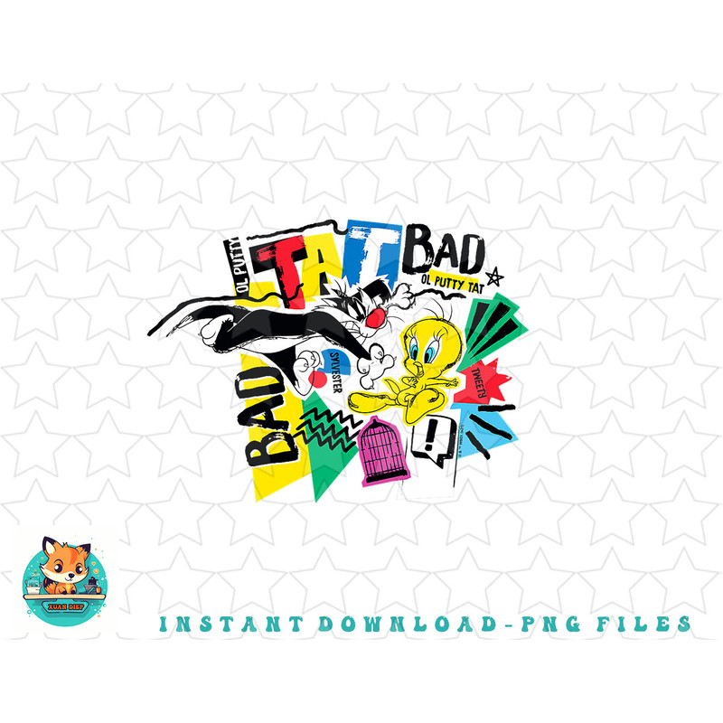 Looney Tunes Tweety Slyvester Chase is On png, sublimation, digital download.jpg